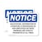 Signmission Solicitation Distribution Of Literature, 7 in W x Rectangle, Vinyl Decal OS-2PACK-NS-D-57-L-18364 - alternate 1